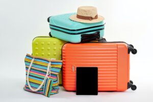 Summer luggage, accessories, tablet